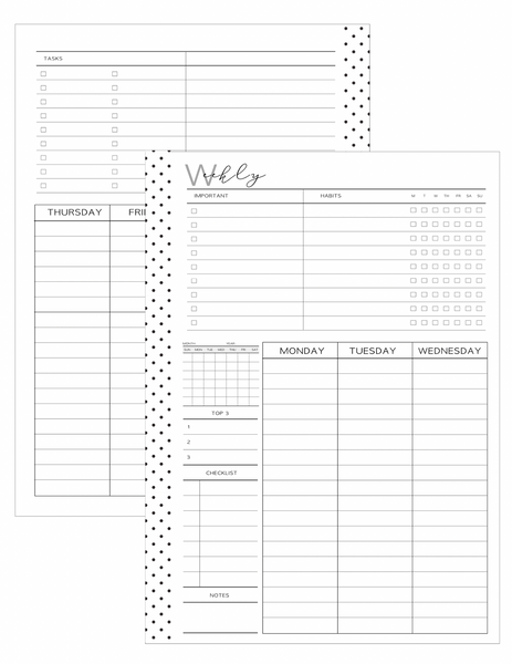 Nautical Summer Monthly Calendar Inserts – Fancy Plans Co