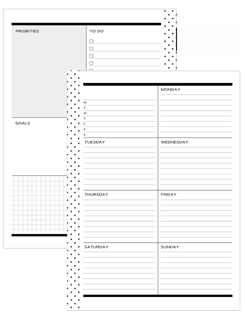 2025 Planner Stationery Box - Dashboard Layout