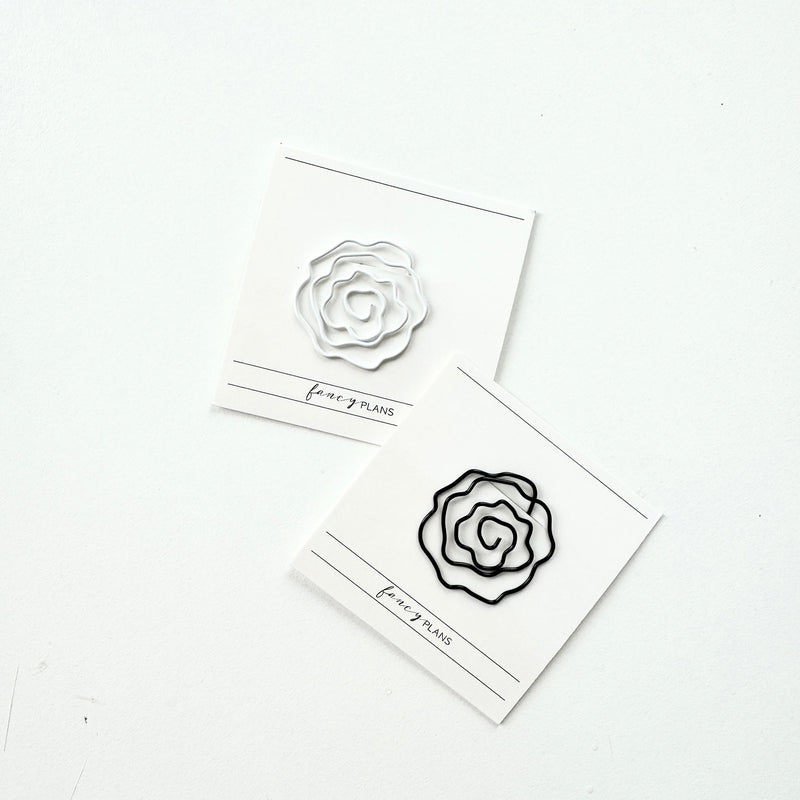 Rose Flower Paper Clips