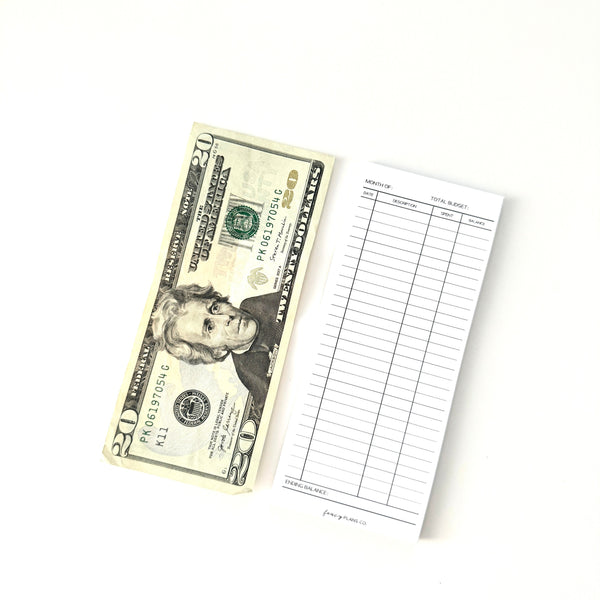 2 X 6  Notepad | Cash Envelope Tracker