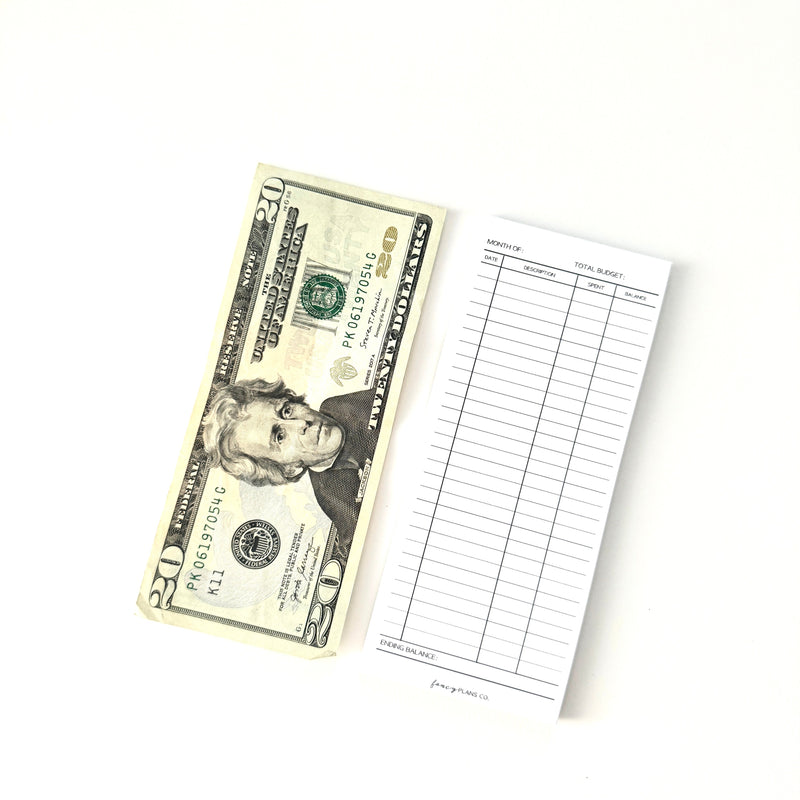 2 X 6  Notepad | Cash Envelope Tracker