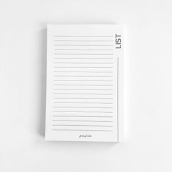 4 x 6 Notepad | Minimal List