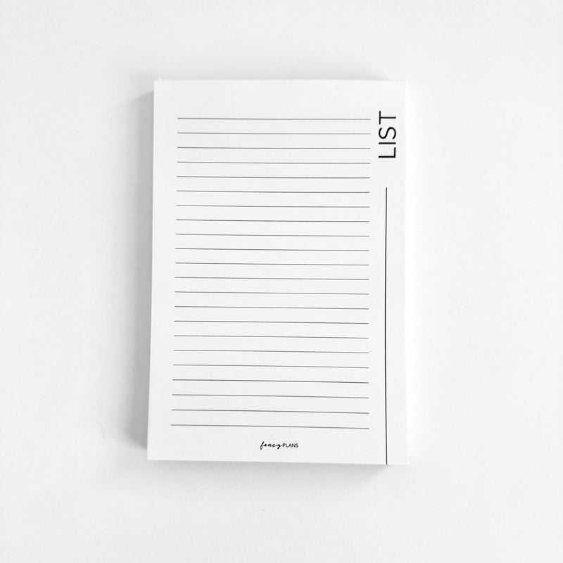 4 x 6 Notepad | Minimal List