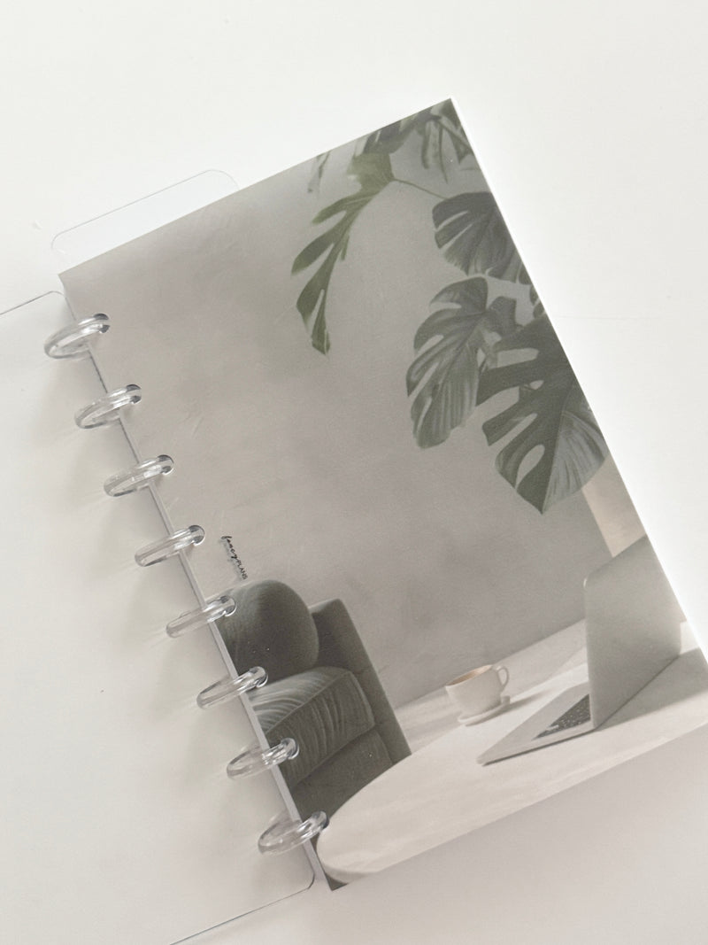 Discbound Notebook | Moody Aesthetic Leaves