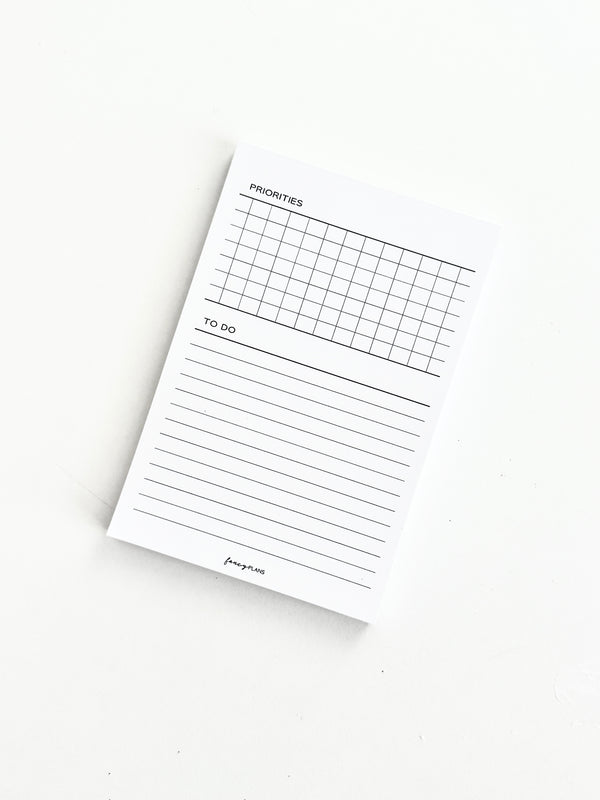 4 x 6 Notepad |  Priorities and To Do