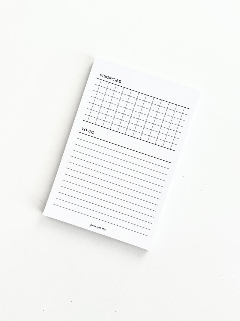 4 x 6 Notepad |  Priorities and To Do