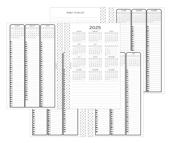 2025 Year At A Glance | Digital Download