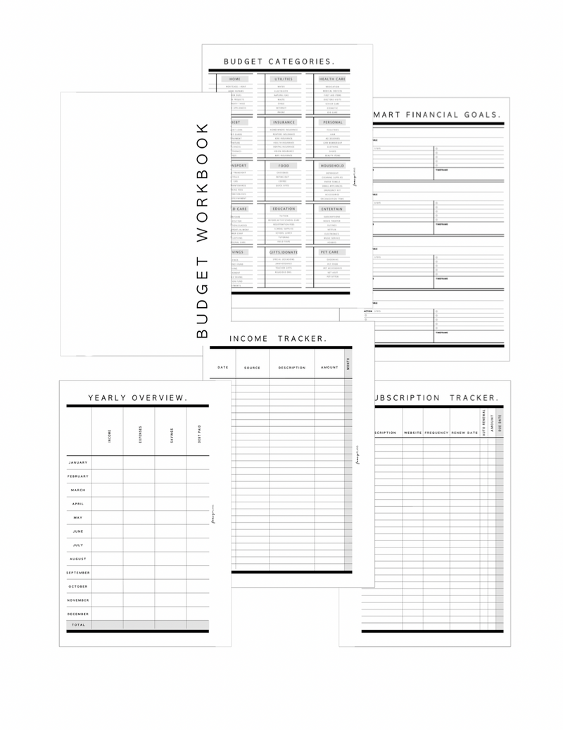 Budget Workbook Coiled Planner | Money Mindset Cheetah Print