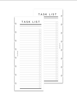 Task List Tracker | Half Sheet