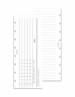 Habit Tracker - Horizontal | Half Sheet