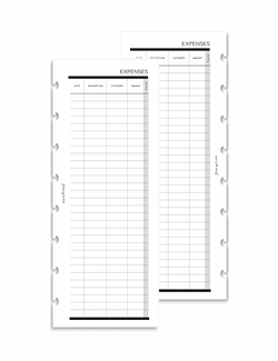 Expenses | Half Sheet