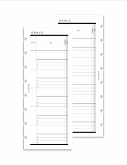 Life Area Goals - Blank | Half Sheet