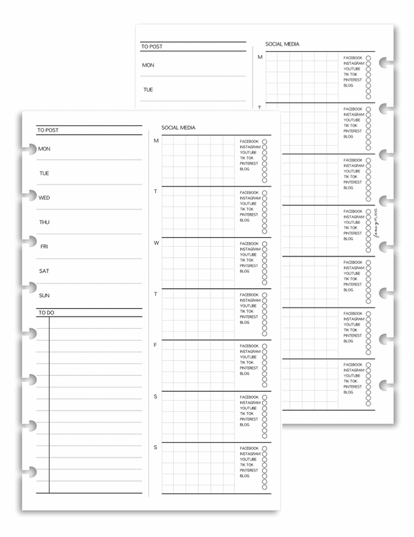 Social Media Post Planner | Digital Download