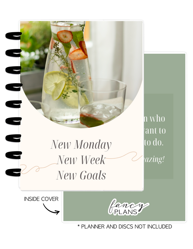 Cover Set of 2 GLOW & FLOW New Monday Week & Goals