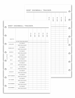 Debt Snowball Tracker | Digital Download