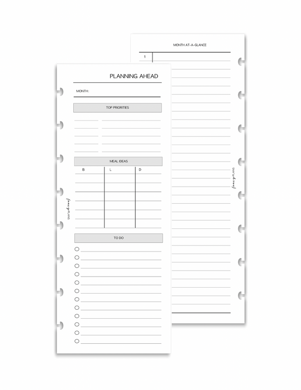 Planning Ahead | Half Sheet | Digital Download