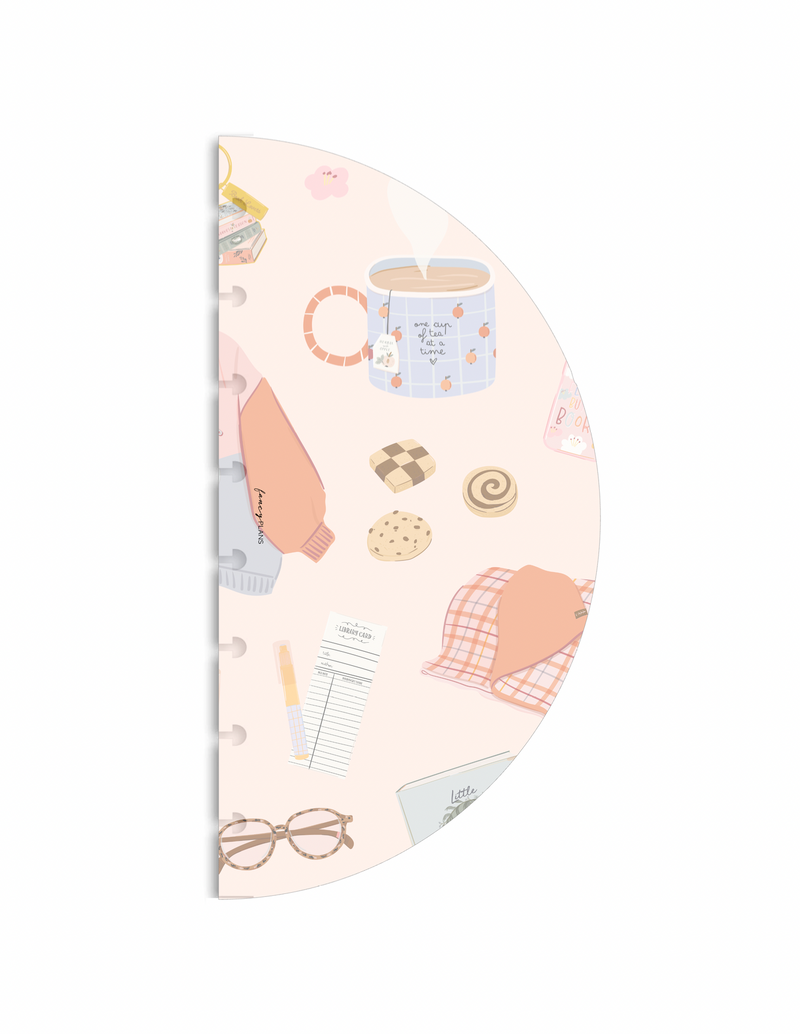 Book Lovers - Book Lovers Icons PEACH  | Semi-Circle Dashboard