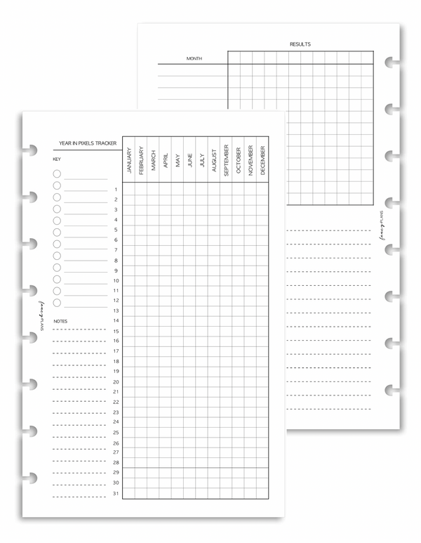 Year in Pixels Tracker