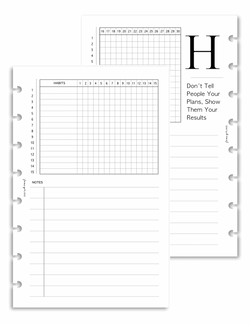 Habit Tracker on 2 Pages | Digital Download