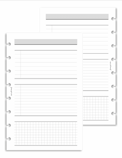 Schedule | Checklist | Notes BLANK