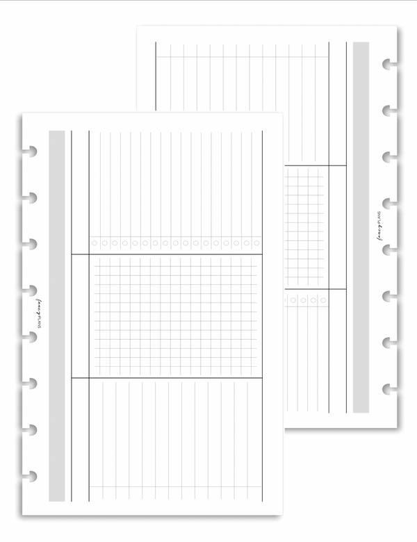 Schedule | Checklist | Notes BLANK HORIZONTAL | Digital Download