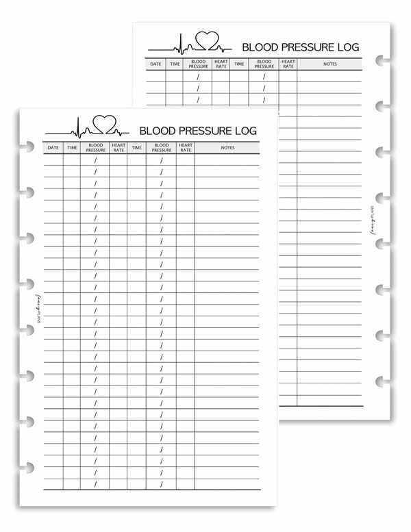 Blood Pressure Log | Digital Download