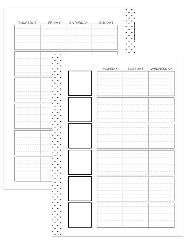 2025 Planner Stationery Box - Subject Style Layout