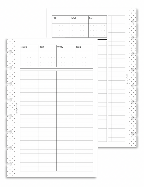 2025 Planner Stationery Box - Vertical Lined V2 Layout