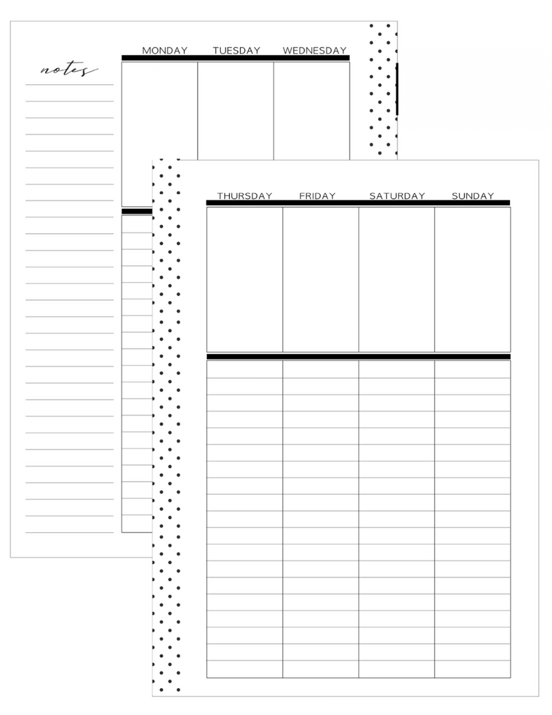 2025 Planner Stationery Box - Vertical Lined Layout