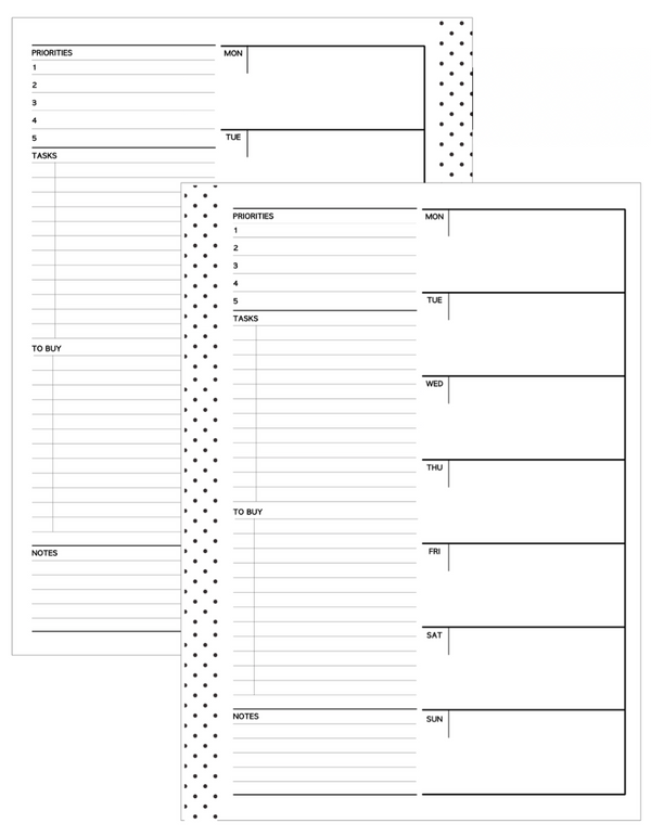 2025 Planner Stationery Box - Vertical Week on 1 Layout