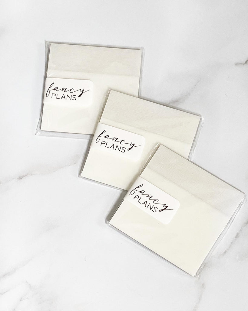 White Sticky Notes  3 x 3 in. – Fancy Plans Co