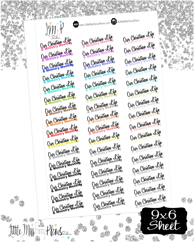 Christian Stickers Planners