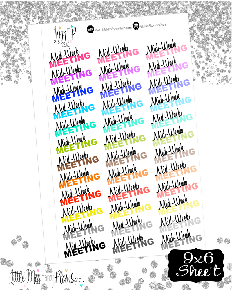 Shoot Gold Foil Planner Stickers