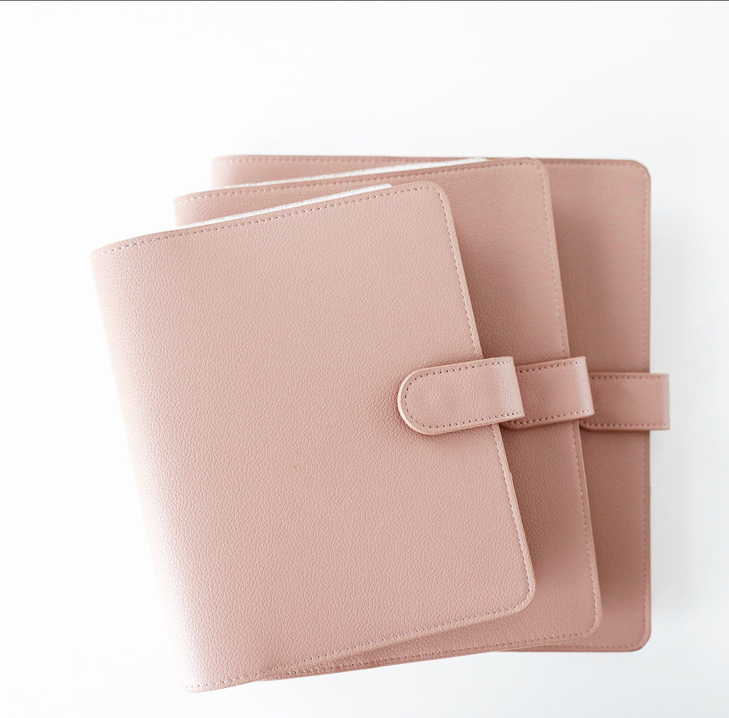  Vegan Leather Handbag Organizer in Blush Pink Color